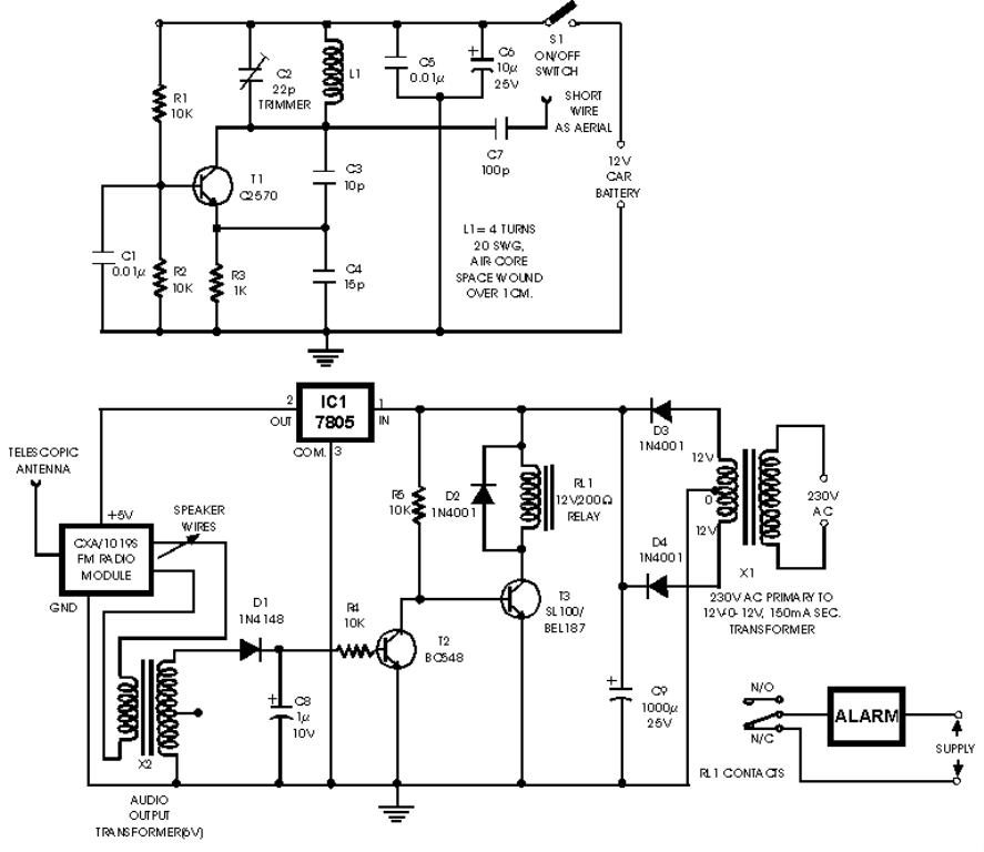 Subham's Electronics Circuits World: Security system based circuits